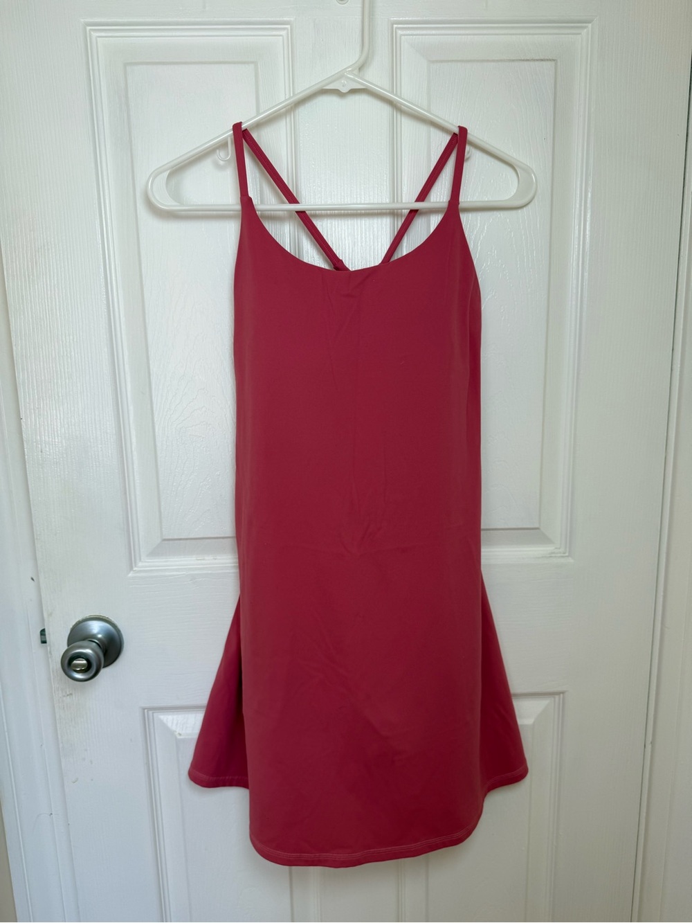 Pink Athletic Dress with built in shorts underneath